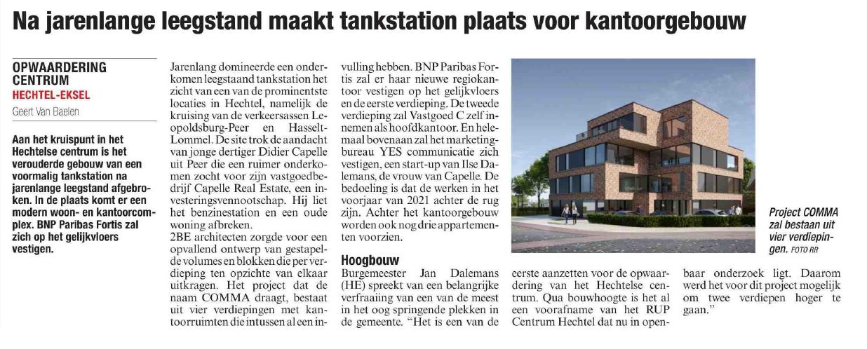 HBvL Regio Eerste steen COMMA